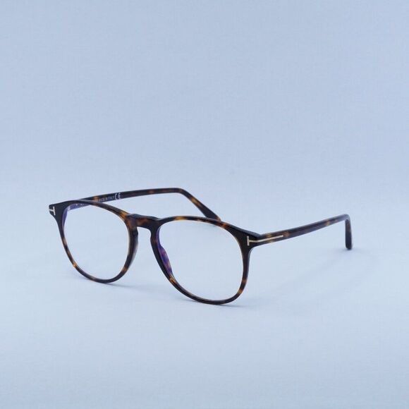 Tom Ford Tom Ford FT5805-B/V 054 Eyeglasses Havana 52mm Square Frame Size ONE SIZE - 1 Thumbnail