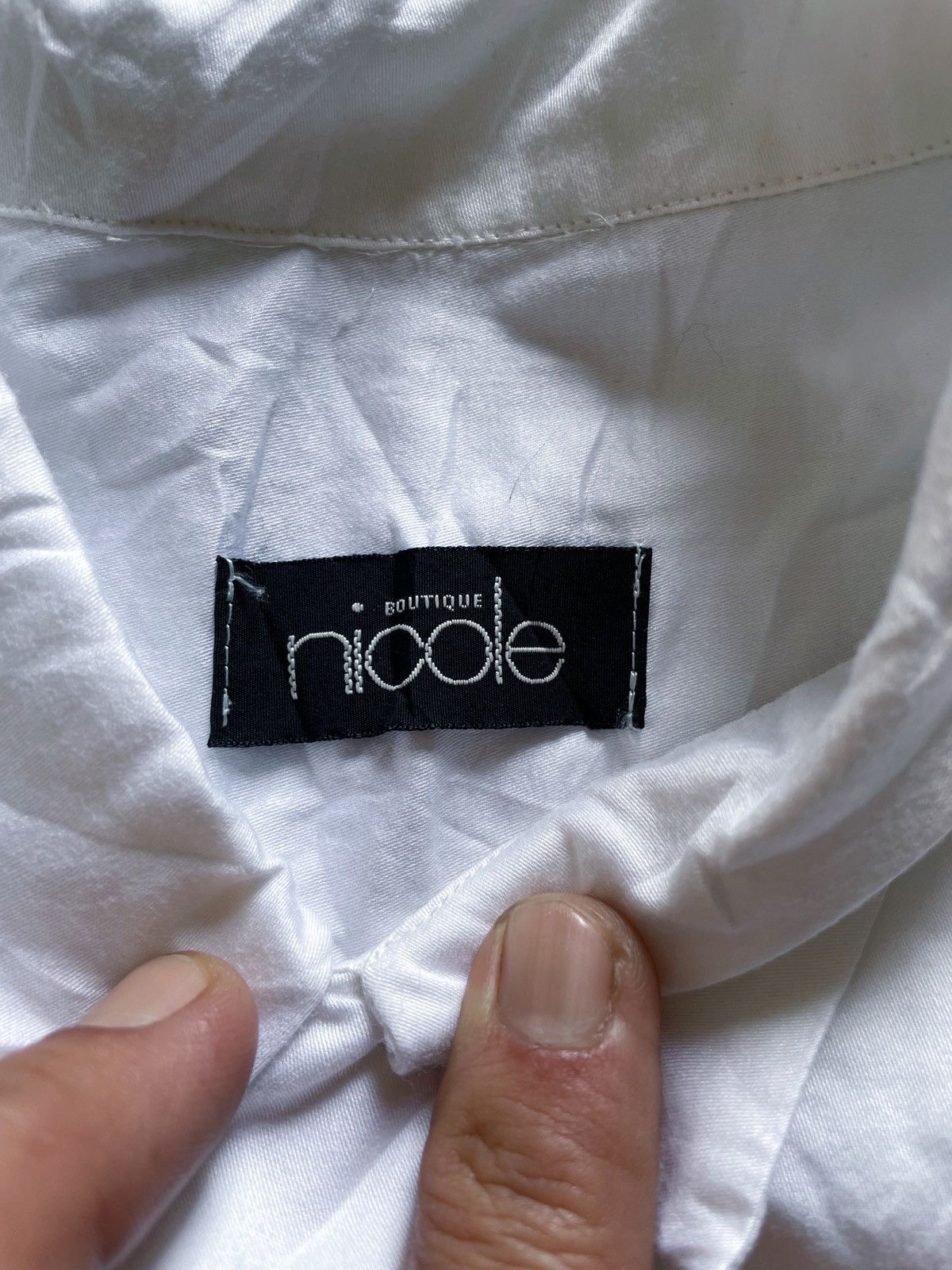 Nicole Club NICOLE WHITE BUTTON UP SHIRT Size US M / EU 48-50 / 2 - 5 Thumbnail