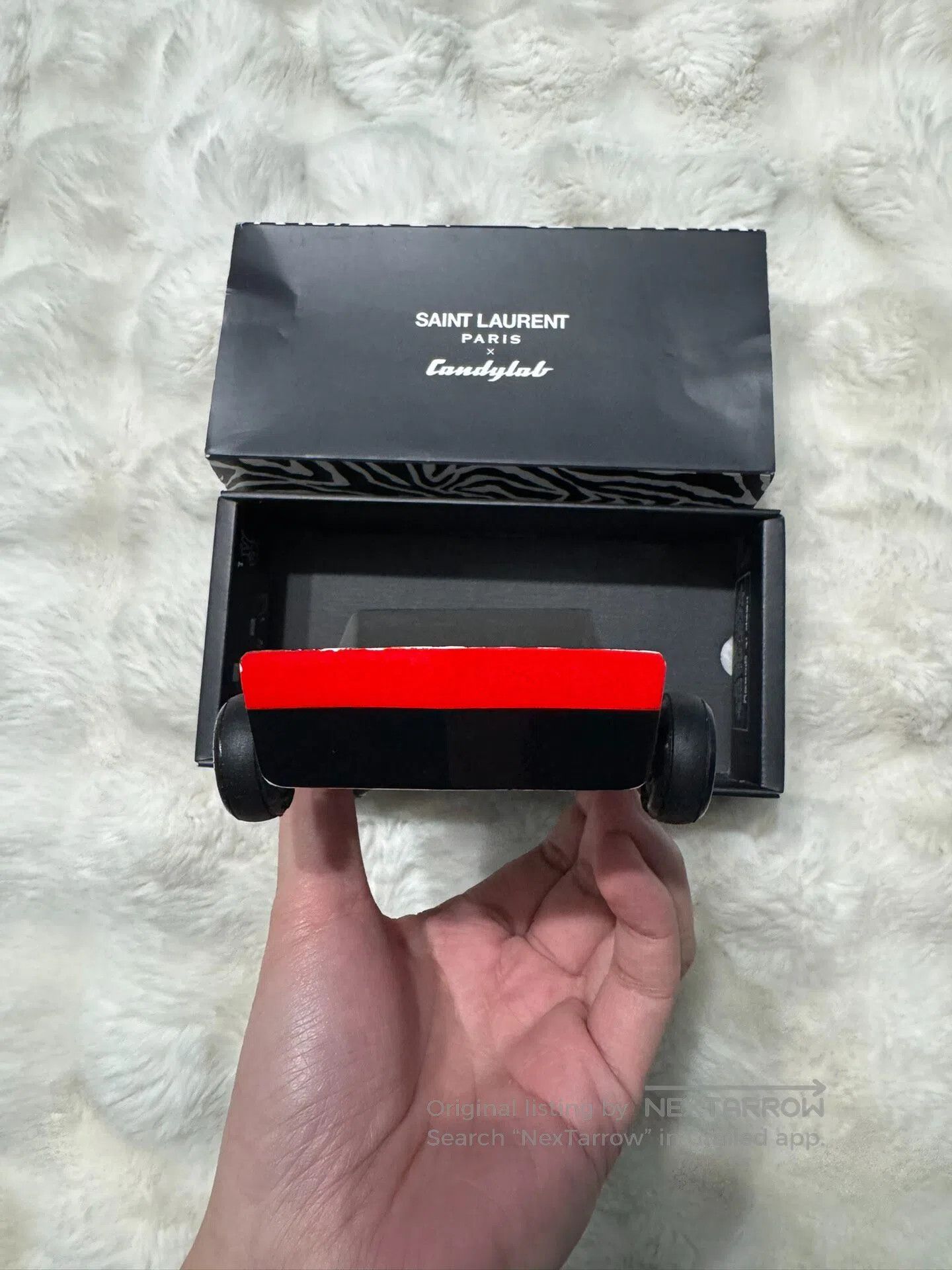 Saint Laurent Paris Saint Laurent Paris Zebra print solid wood car model| Size ONE SIZE - 5 Thumbnail