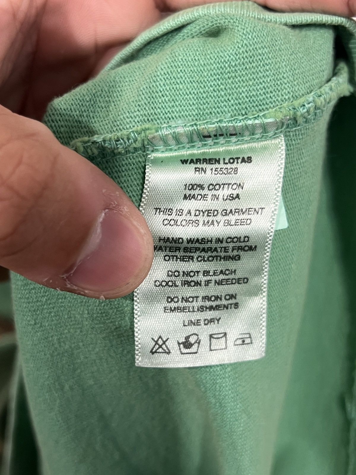 Warren Lotas Warren Lotas Hometown Green Tee Size US L / EU 52-54 / 3 - 8 Thumbnail