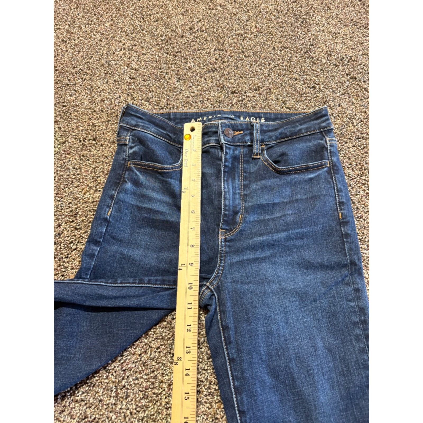 American Eagle Outfitters American Eagle Women's Jeans & Shorts Size 4 Blue Denim Lot Of 2 Jegging Cutoff Size 27" / US 4 / IT 40 - 4 Thumbnail