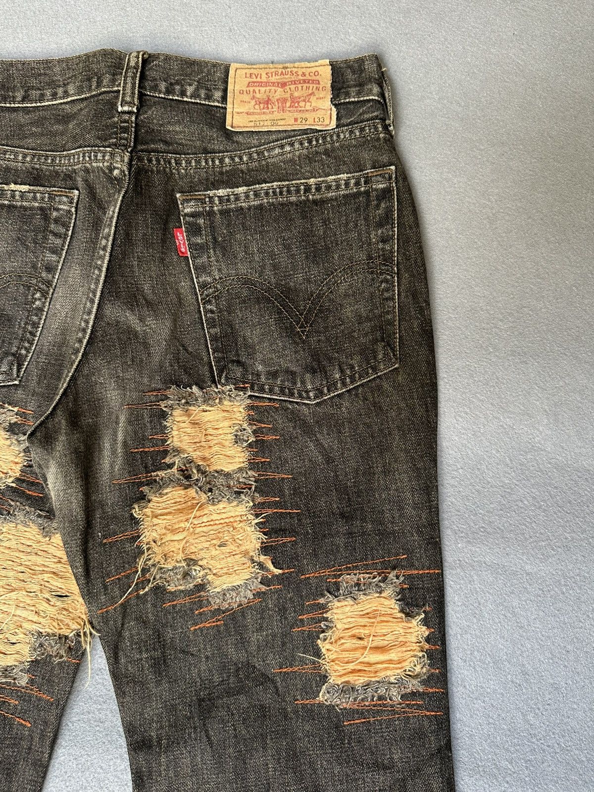 Levi's Vintage Clothing FLARE Levi’s 517 Distressed Denim Size US 28 / EU 44 - 16 Thumbnail