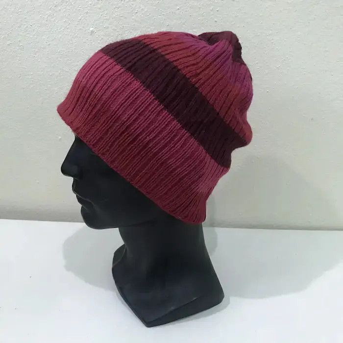 Japanese Brand × Vintage Japanese Brand Kolwin Stripe Design Beanie Hat Size ONE SIZE - 3 Thumbnail
