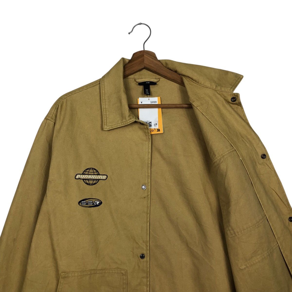 Vintage Rich Yellow Chore Work Jacket H&M Multi Pocket Issey Miyake Size US S / EU 44-46 / 1 - 13 Thumbnail