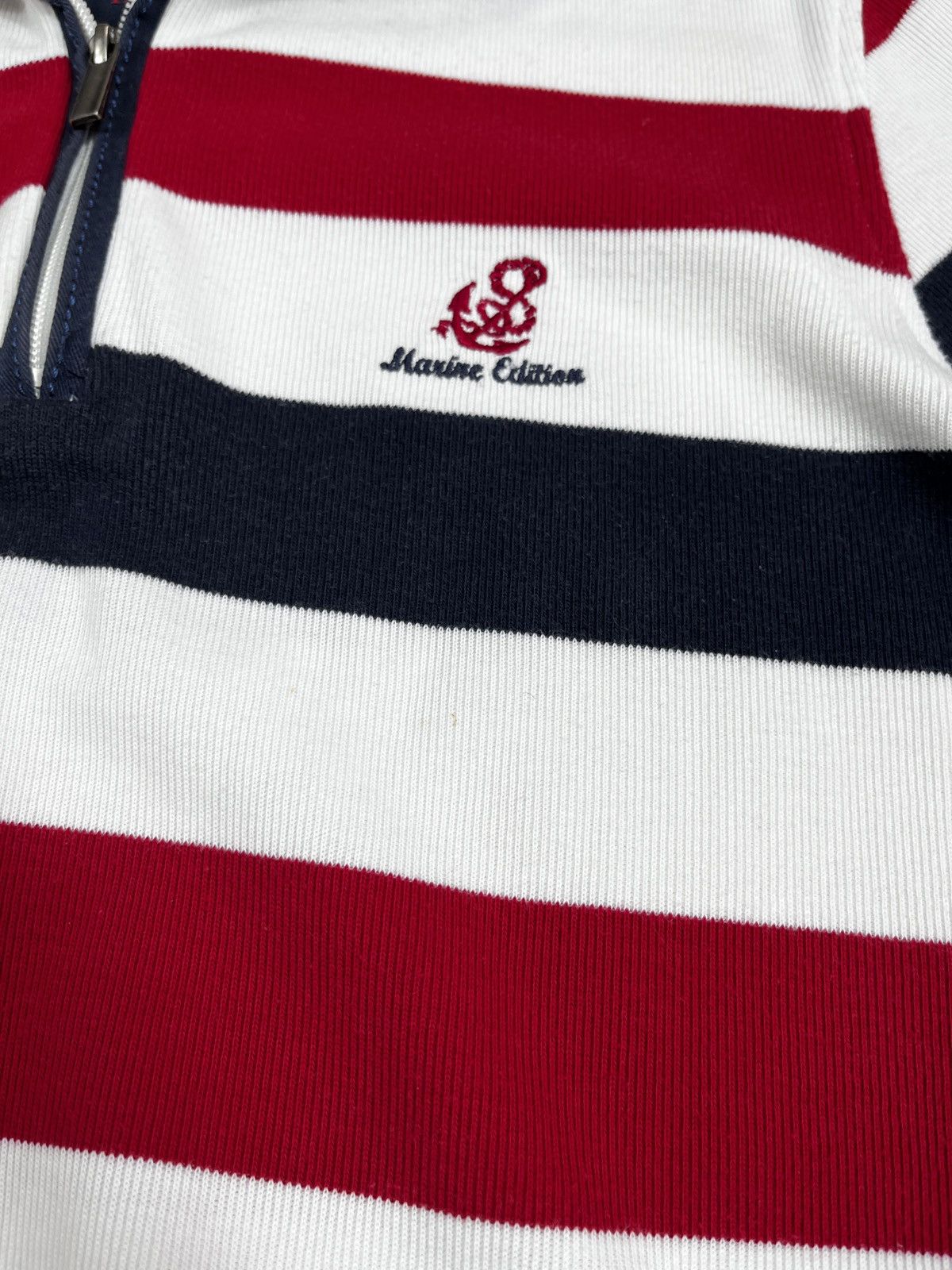Pierre Cardin Vintage Y2K Pierre Cardin striped zip polo oldmoney style S Size US S / EU 44-46 / 1 - 6 Thumbnail