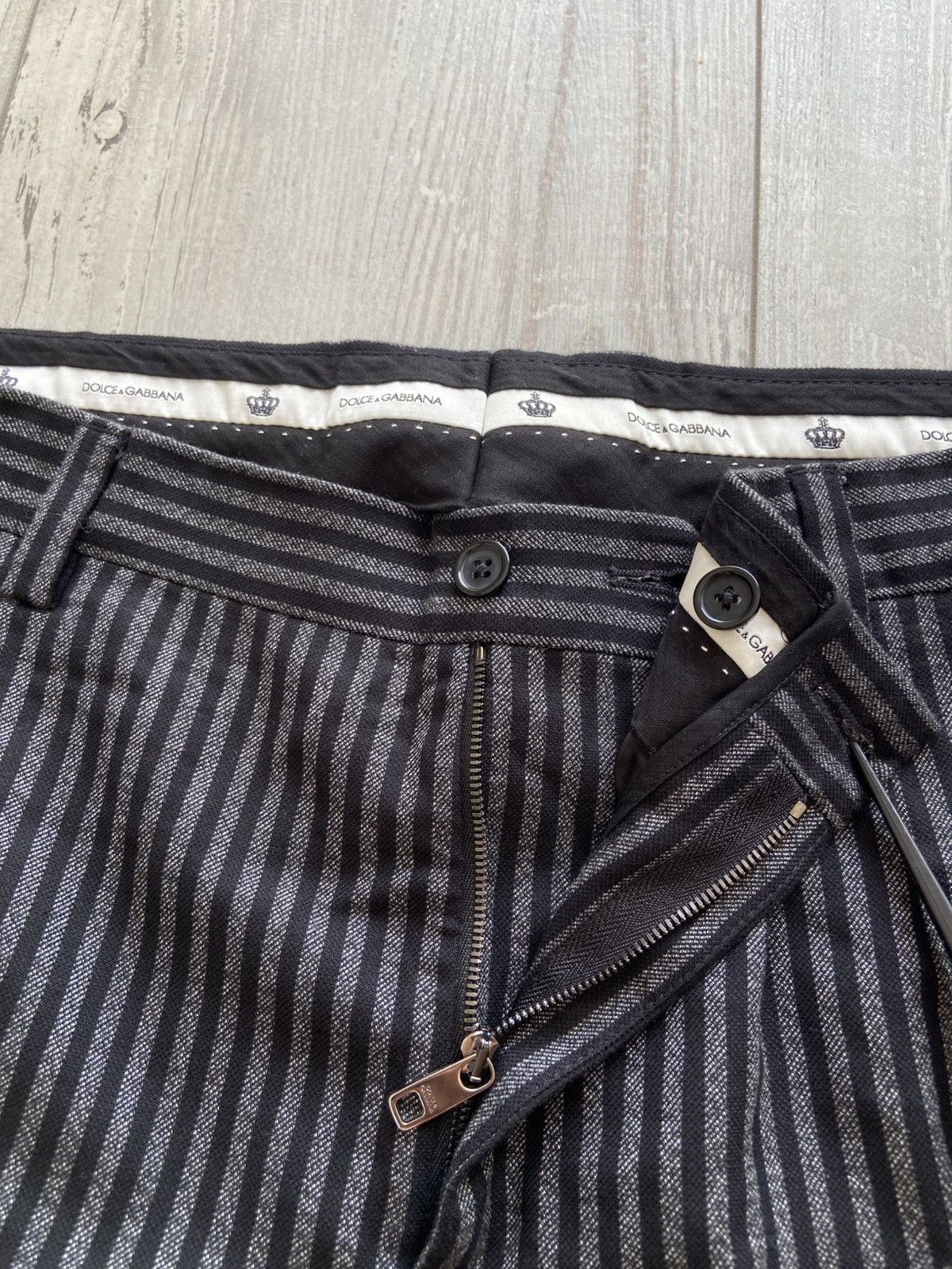 Dolce & Gabbana Dolce & Gabbana Pinstripe Pants Size US 40 / EU 56 - 7 Thumbnail