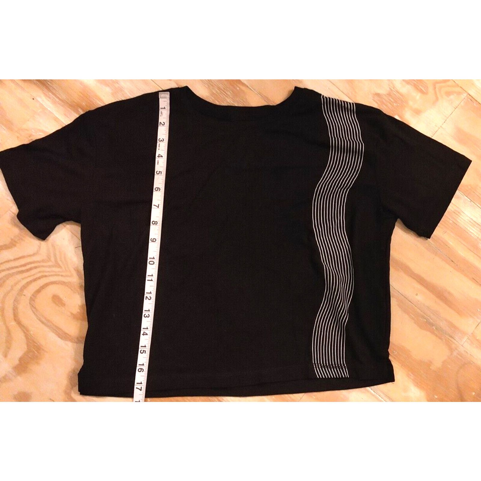 Other Xersion WM's XS Ankle Leggings Black White Stripes &Crop Top Size 25" / US 0 / IT 36 - 2 Thumbnail