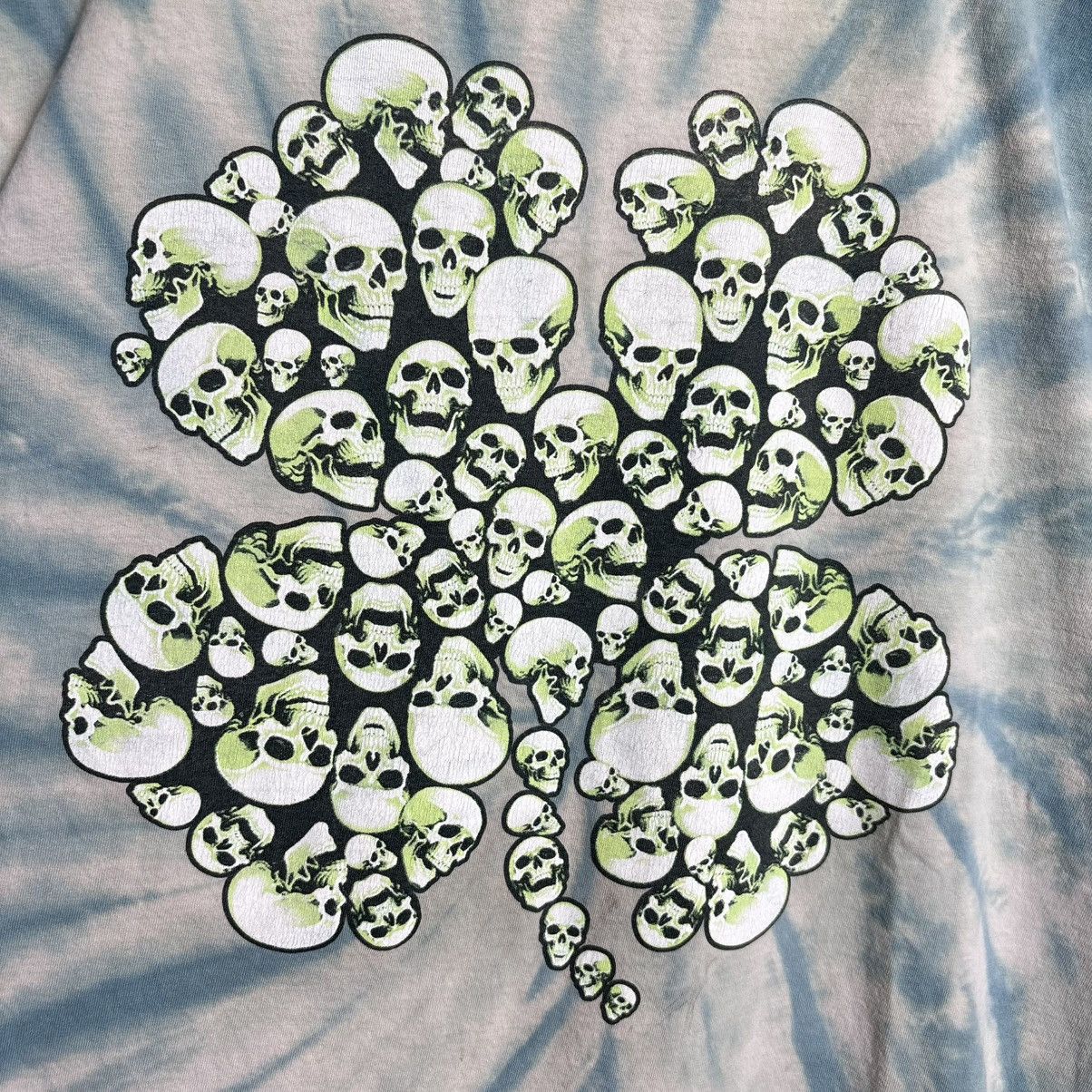 Vintage Vintage Y2K Lucky Clover Skulls Tie Dye T-Shirt / Affliction Size US XL / EU 56 / 4 - 2 Thumbnail