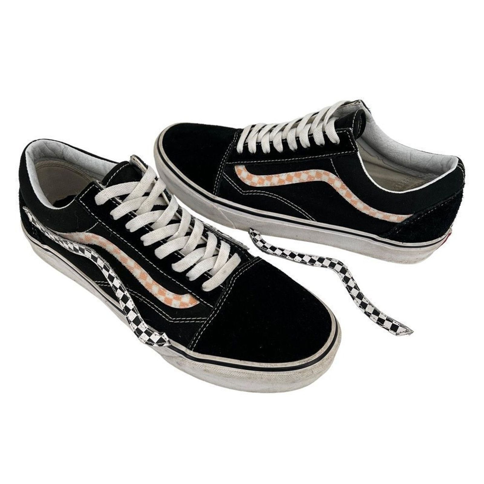 Vans Vans Old Skool Black & White Checkered Jazz Stripes Size US 10.5 / EU 43-44 - 12 Thumbnail