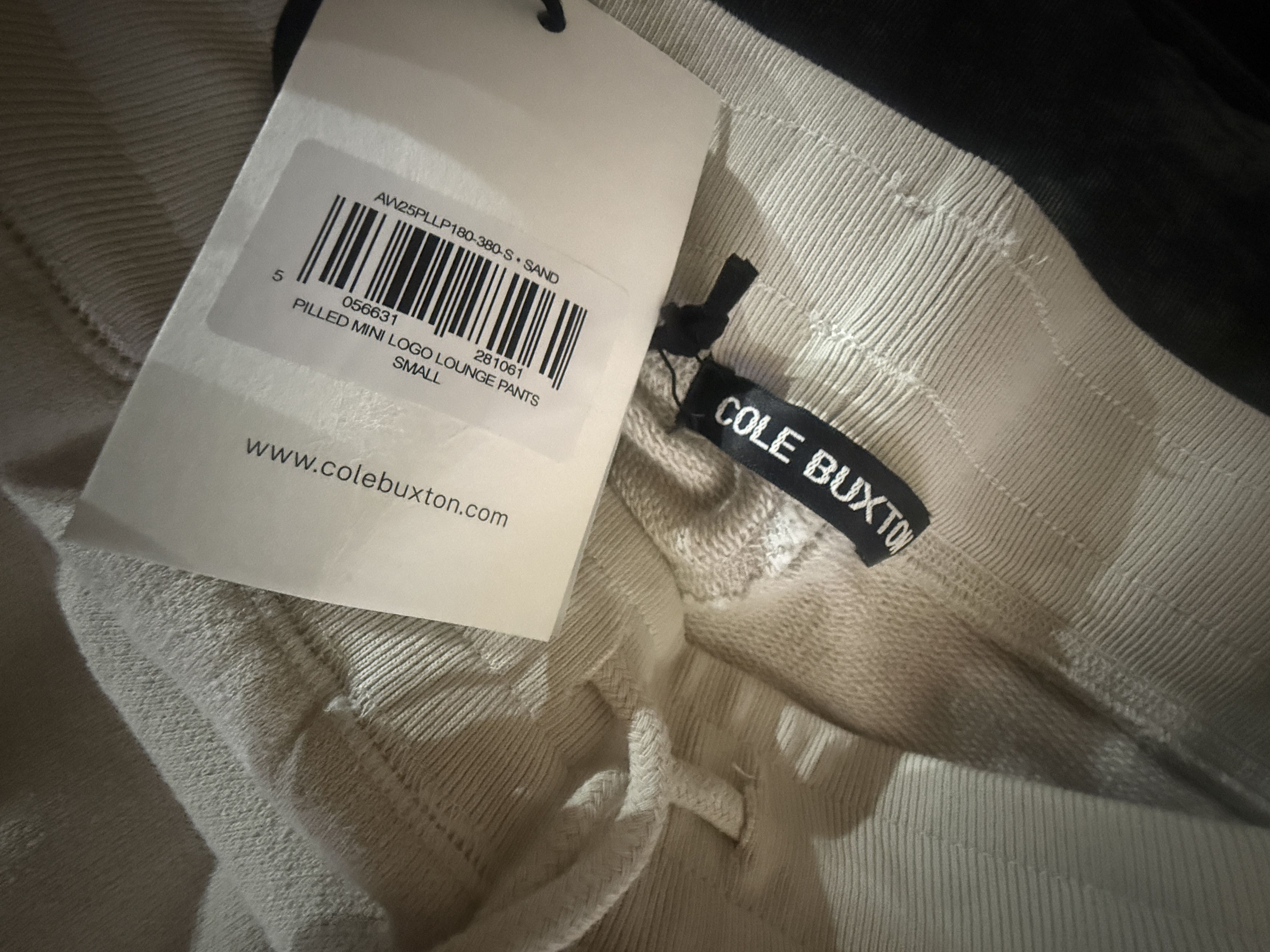 Cole Buxton Pilled Mini Logo Lounge Pants Size US 30 / EU 46 - 7 Thumbnail
