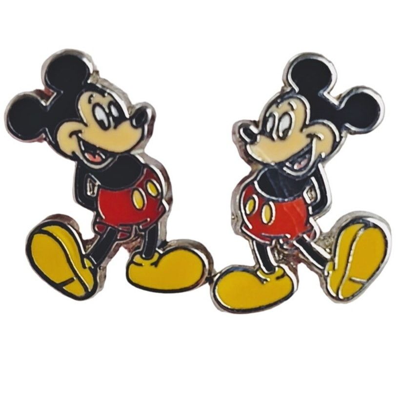 Disney Disney Mickey Mouse Enamel Stud Earrings Fun Cute Size ONE SIZE - 1 Thumbnail