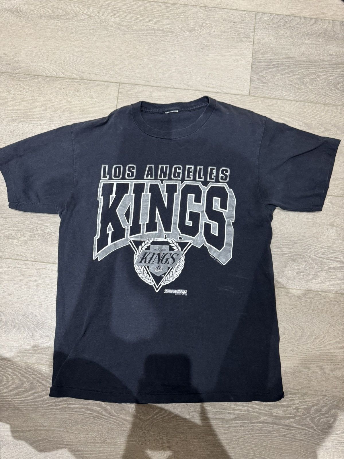 NHL × Vintage Vintage LA Kings Black Baggy Tee Size US M / EU 48-50 / 2 - 1 Thumbnail