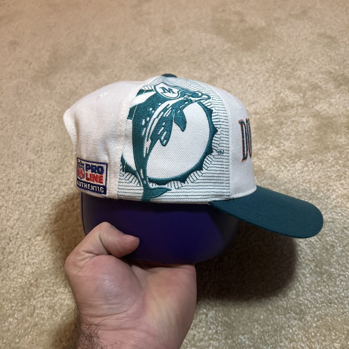 Sports Specialties Vintage 90s Miami Dolphins Sports Specialties Laser SnapBack Size ONE SIZE - 4 Thumbnail