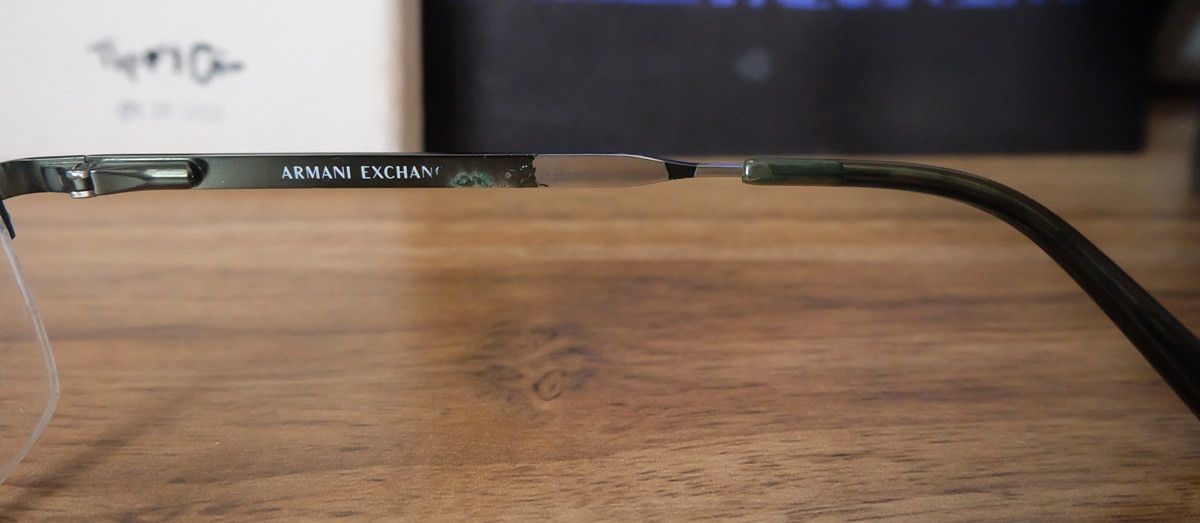 Armani Exchange Armani Exchange AX1027 Half Rim Eyeglasses Size ONE SIZE - 4 Thumbnail