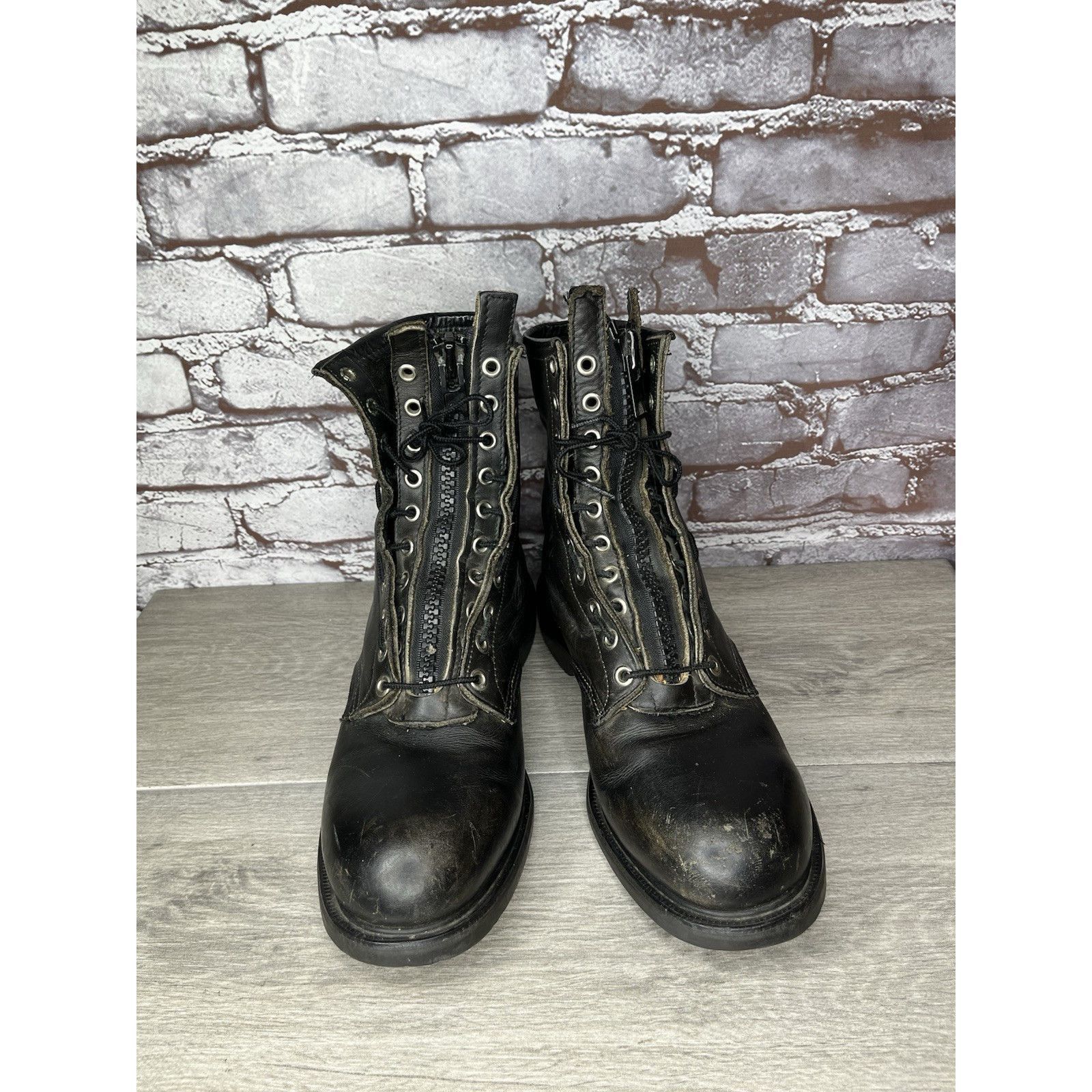 Red Wing RED WING 4473 Vintage USA BLACK LEATHER ENGINEER MILITARY BO Size US 8 / EU 41 - 20 Thumbnail