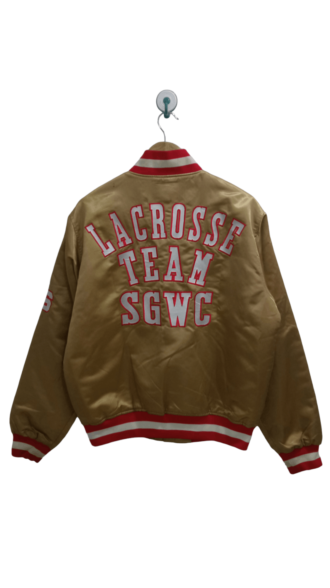 Vintage 🔥🔥Vintage 90s QB Club Lacrosse Team SGWC Varsity Jacket Size US L / EU 52-54 / 3 - 16 Thumbnail