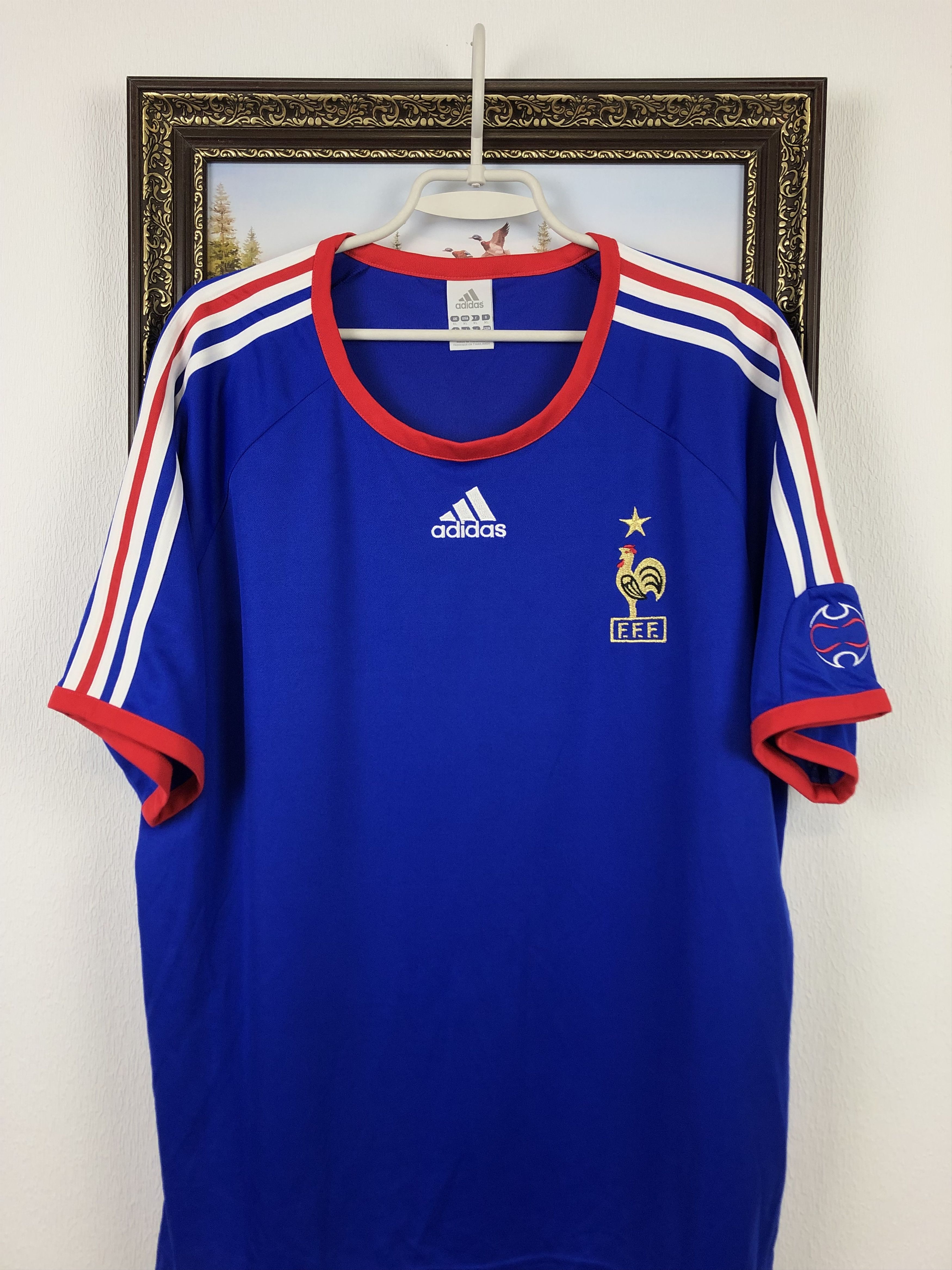 Adidas Vintage France Home football shirt 2005 Soccer Jersey Rare Size US XL / EU 56 / 4 - 2 Thumbnail