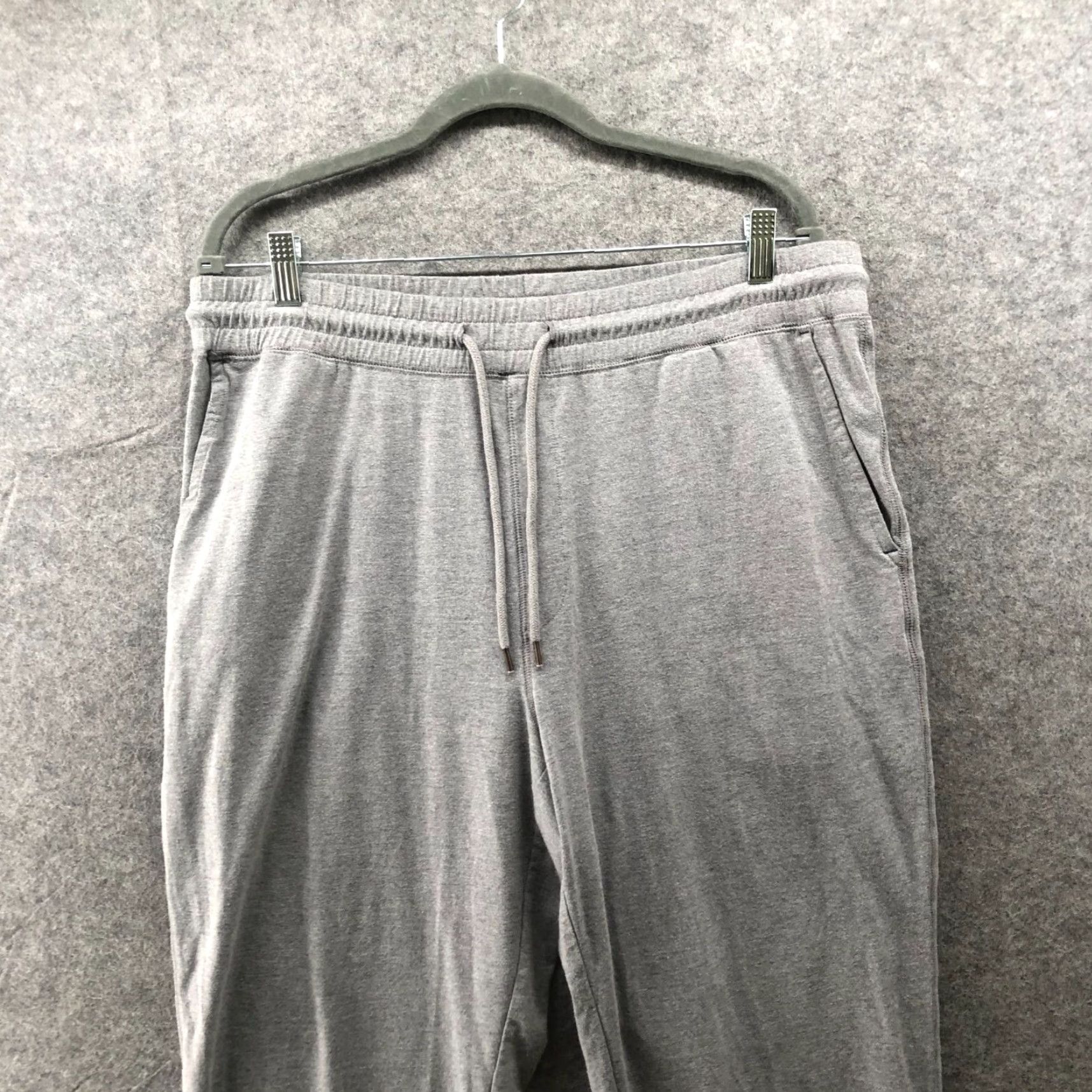 Gap Gap Mens L Gray Jersey Slim Jogger Pants Lightweight Lounge Drawstring Casual Knit Cotton Pockets Front Flat Front Tapered Inseam 29 in Size US L / EU 52-54 / 3 - 3 Thumbnail