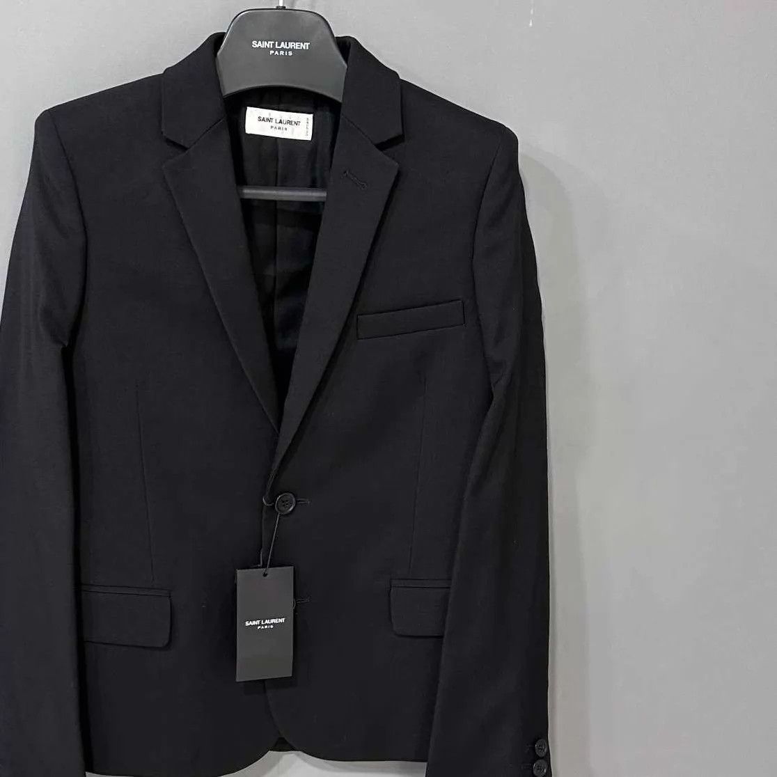 Saint Laurent Paris Saint Laurent Paris Black Twill Blazer 38 Size S / US 4 / IT 40 - 2 Thumbnail