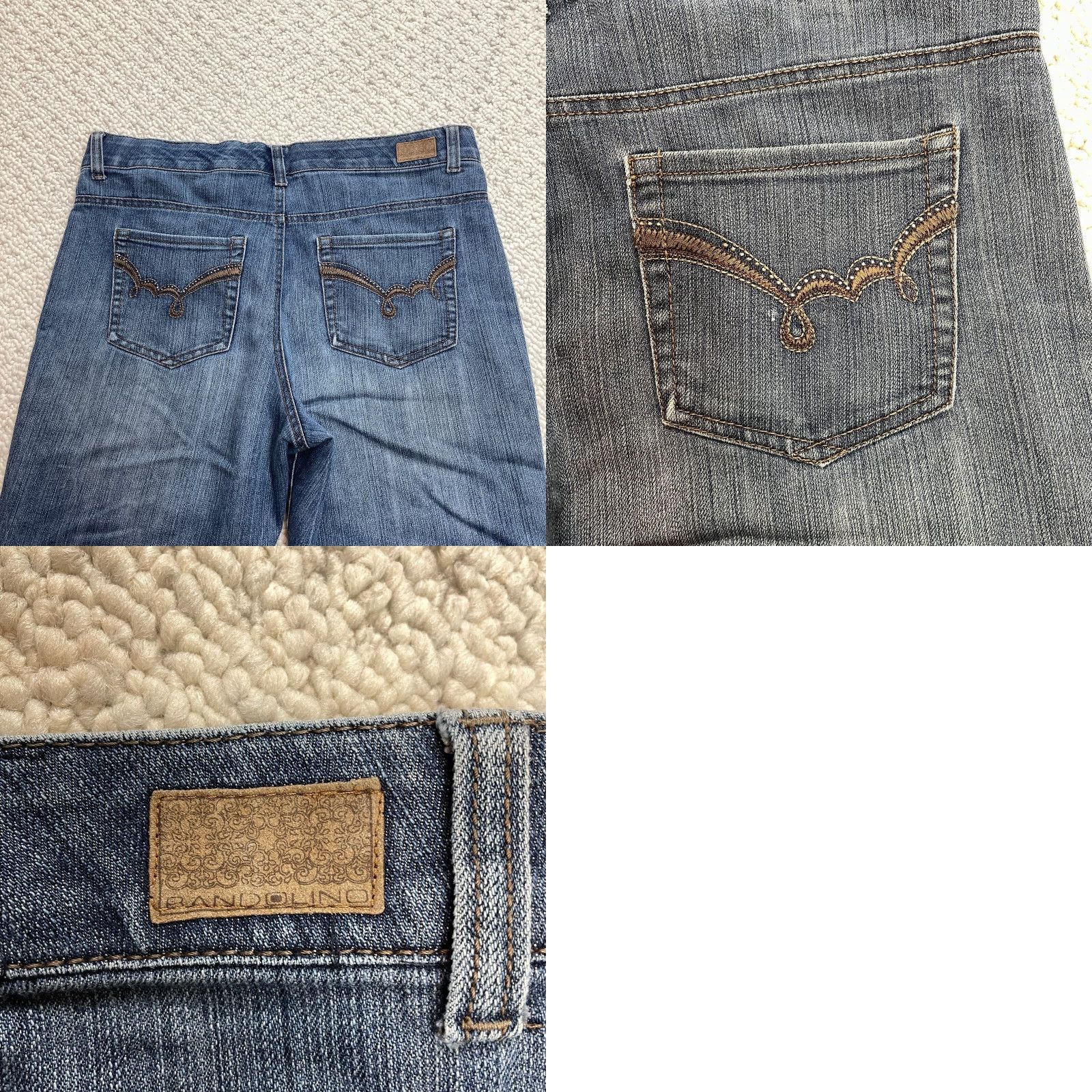 Vintage BandolinoBlu Jeans Womens 8 Blue Denim Dark Wash Bootcut Missy Mid Rise 35x31 Jeans Size 30" / US 8 / IT 44 - 10 Thumbnail