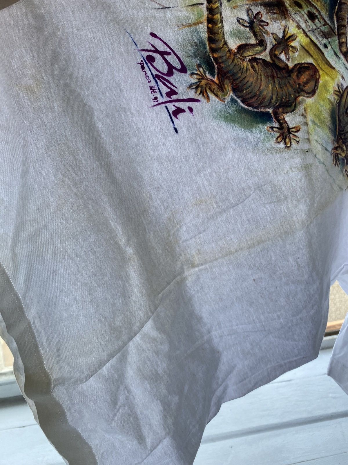 Other 🔗90s handmade bali art native wild life mens shirt xl rare Size US XL / EU 56 / 4 - 11 Thumbnail