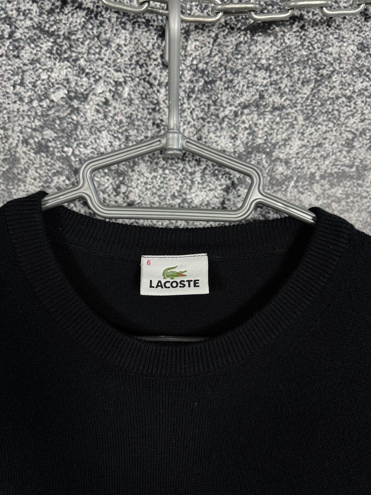 Lacoste Men’s Lacoste Crewneck Cotton Black Sweater Pullover XL Size US XL / EU 56 / 4 - 8 Thumbnail