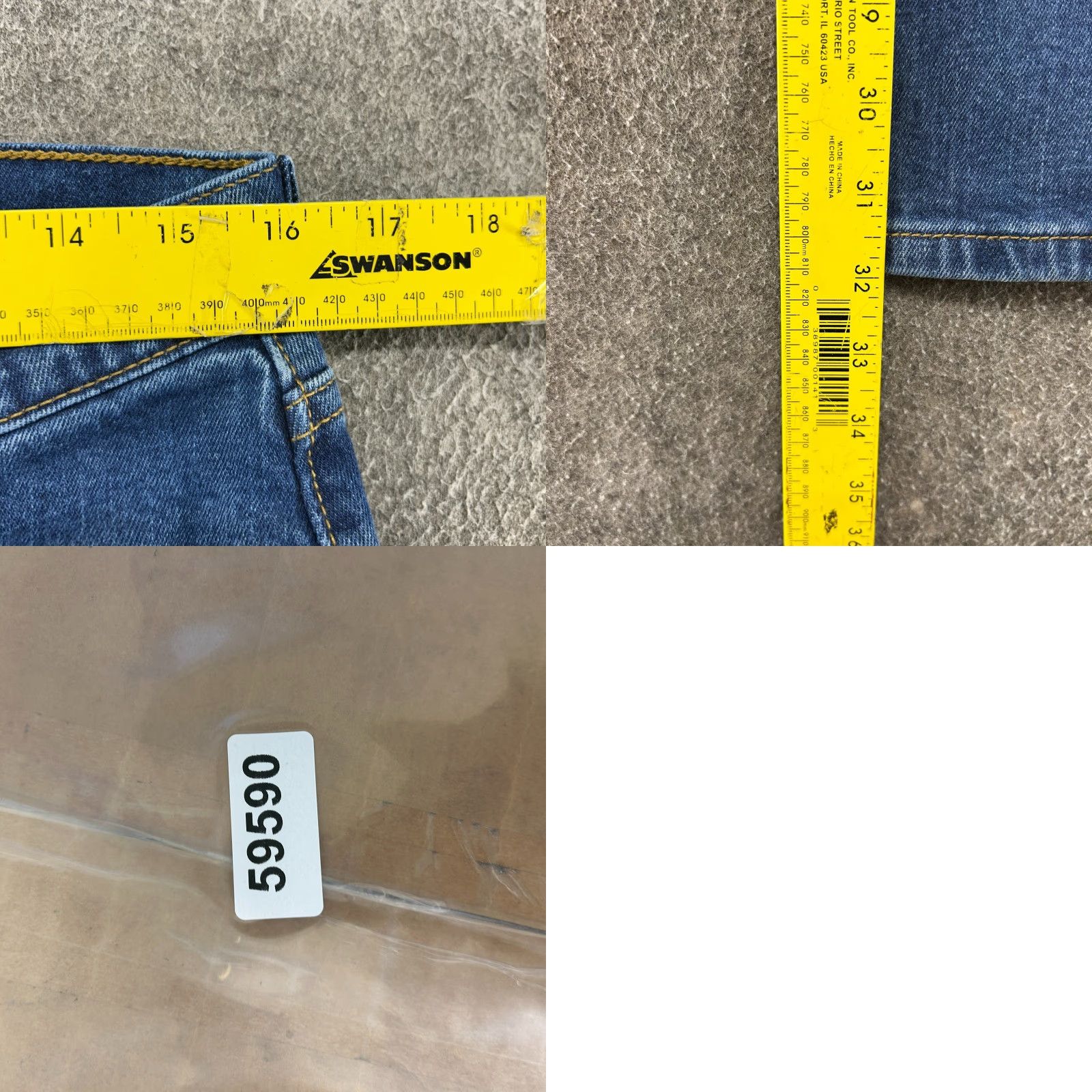 Levi's Levi's 514 Jeans Mens 32x32 Blue Slim Straight Leg Medium Wash Stretch Fabric Denim Cotton Size US 32 / EU 48 - 8 Thumbnail