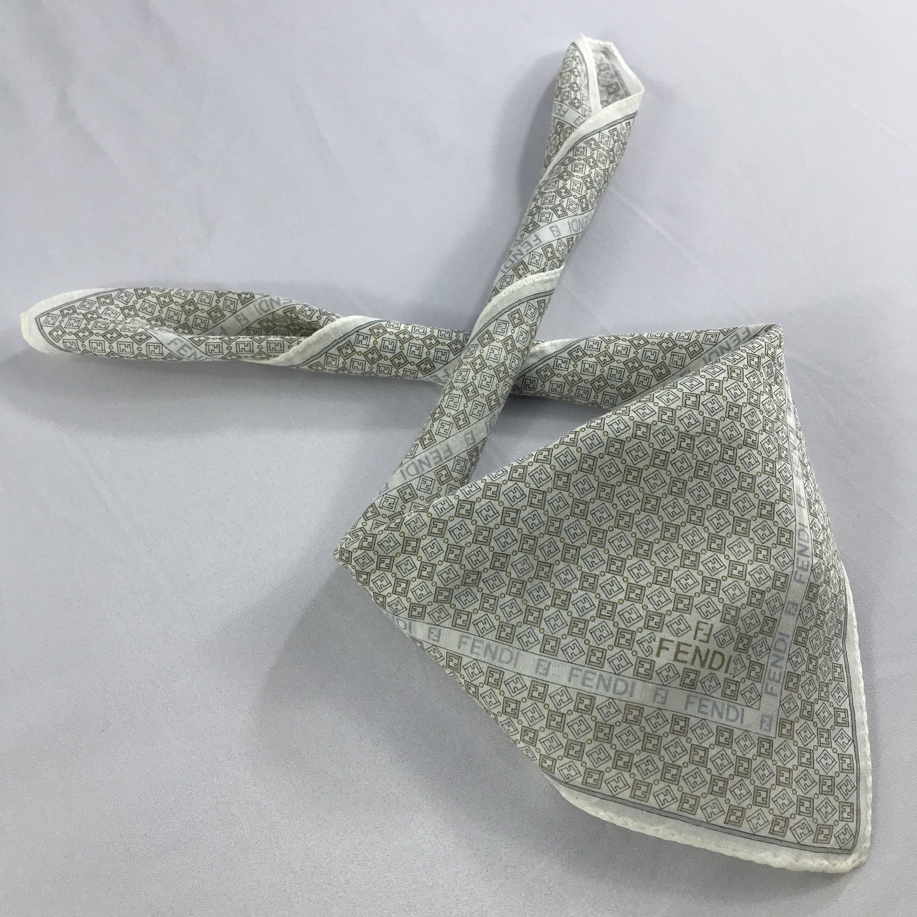 Vintage Vintage Fendi Bandana / Handkerchief / Neckerchief -S2624 Size ONE SIZE - 4 Thumbnail