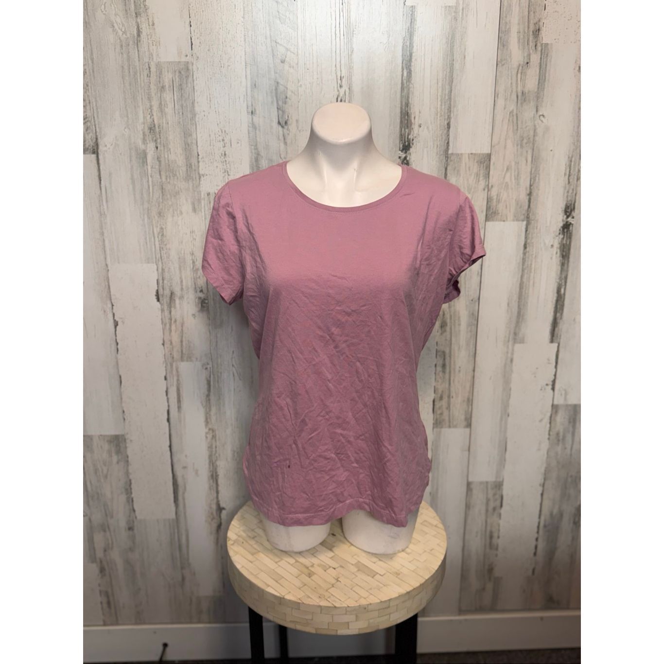 Other Beloved Woman Mauve Pink Short Sleeve Basic Cotton Tee 3XL Size 3XL / US 20-22 - 1 Thumbnail