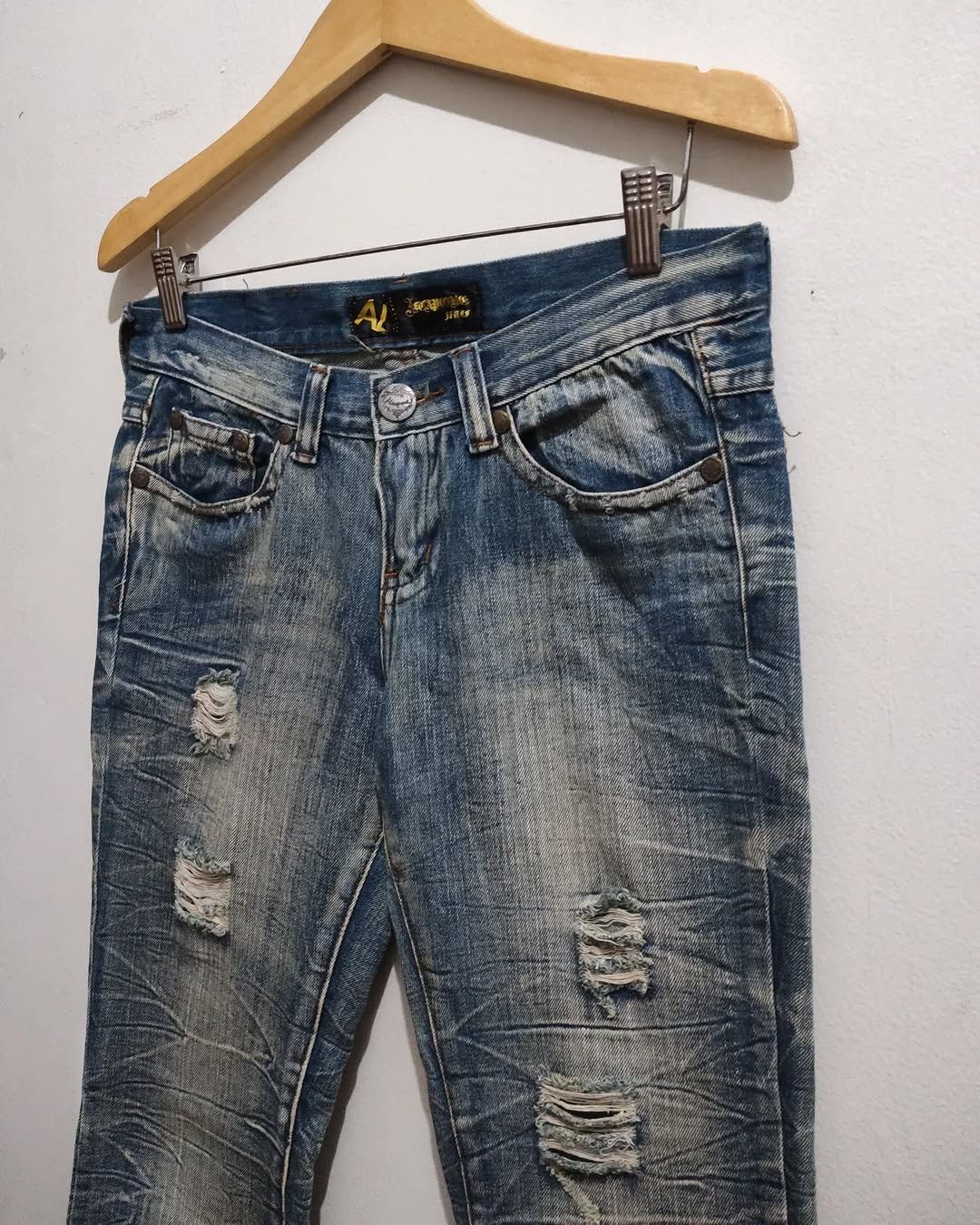 GOSTAR DE FUGA × Le Grande Bleu (L.G.B.) × Tornado Mart Alcapone Faded Distressed Flaire if6was9 LGB style Size US 33 - 15 Thumbnail