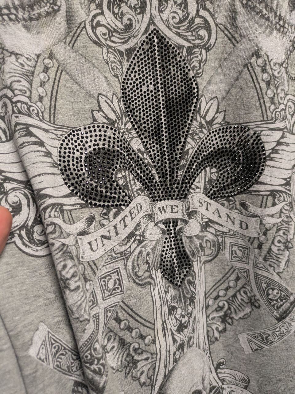 Affliction Sculls rhinestone shirt y2k affliction style Size US XL / EU 56 / 4 - 2 Thumbnail