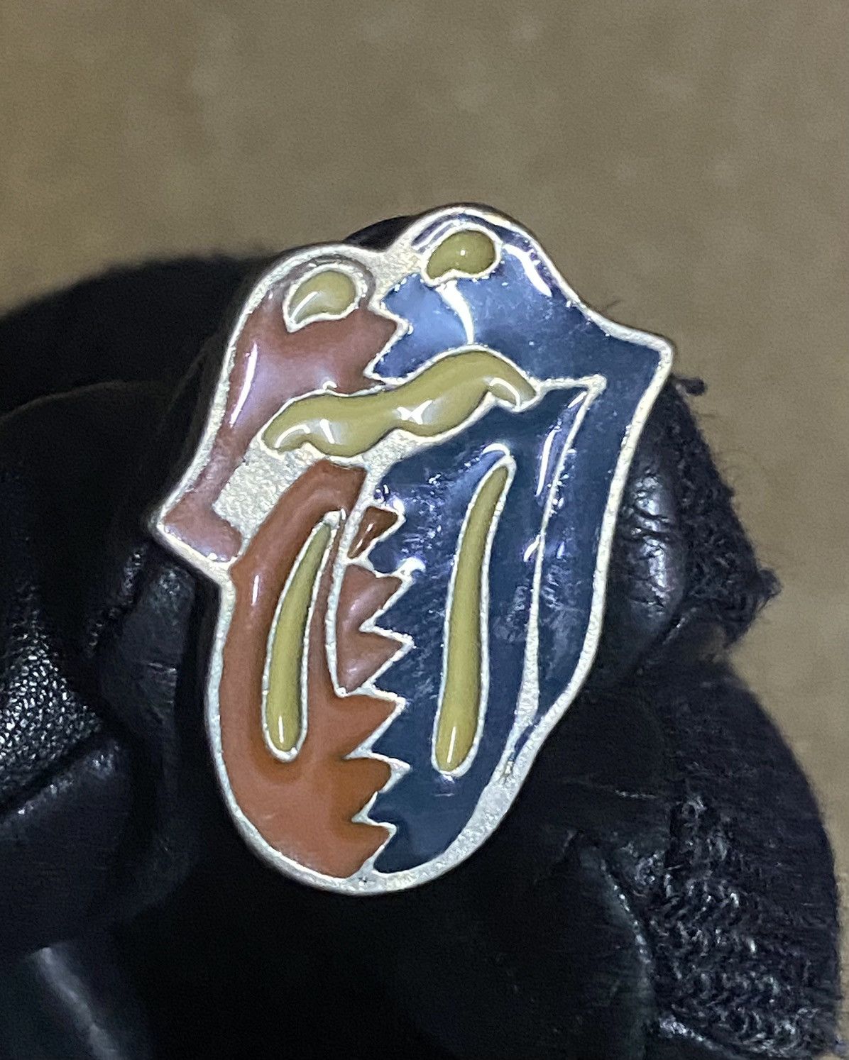 The Rolling Stones × Vintage Vintage The Rolling Stone Badge 1989 Size ONE SIZE - 1 Thumbnail
