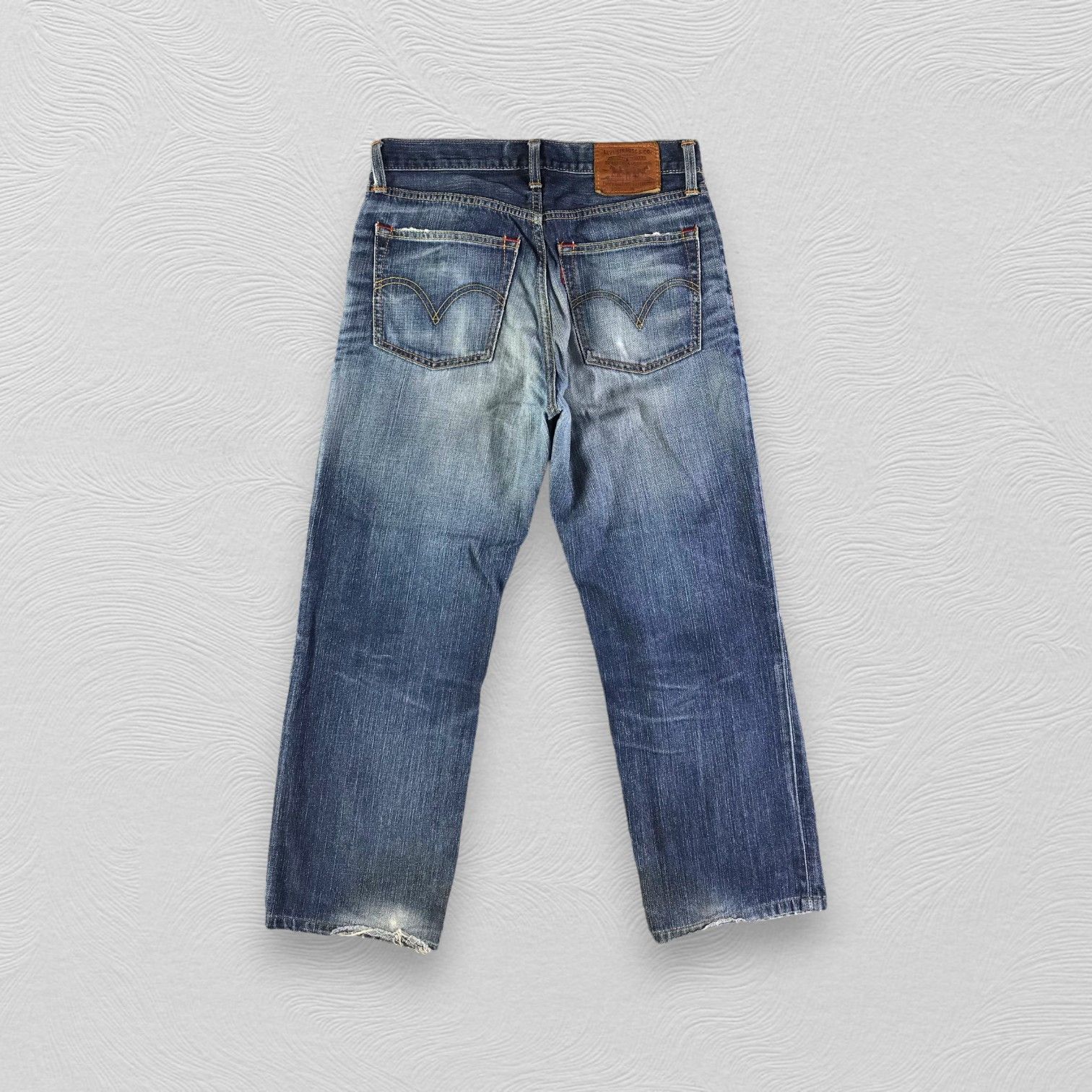 Levi's Vintage Levis Jeans 702 Faded Blue Denim KJ2491 Size US 31 - 2 Thumbnail
