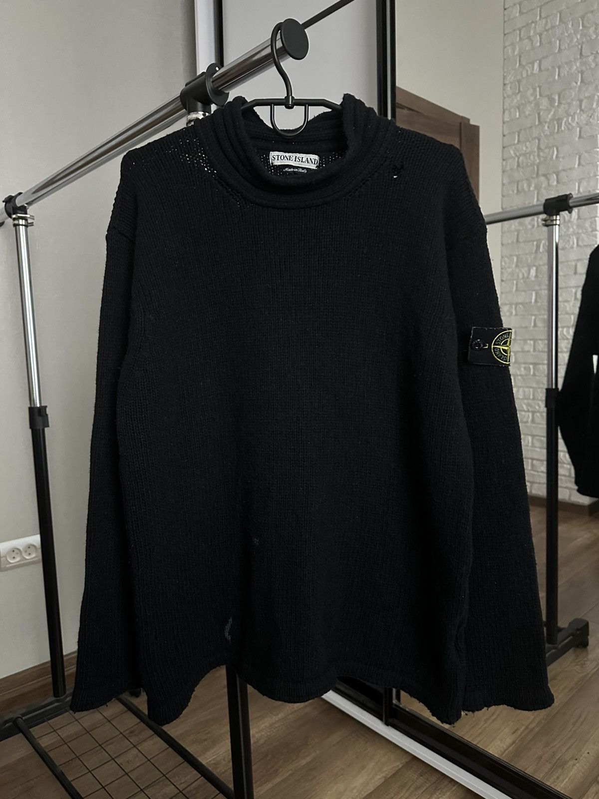 Stone Island AW 1998 Stone Island Turtleneck Knit Sweater Wool Vintage Size US L / EU 52-54 / 3 - 3 Thumbnail