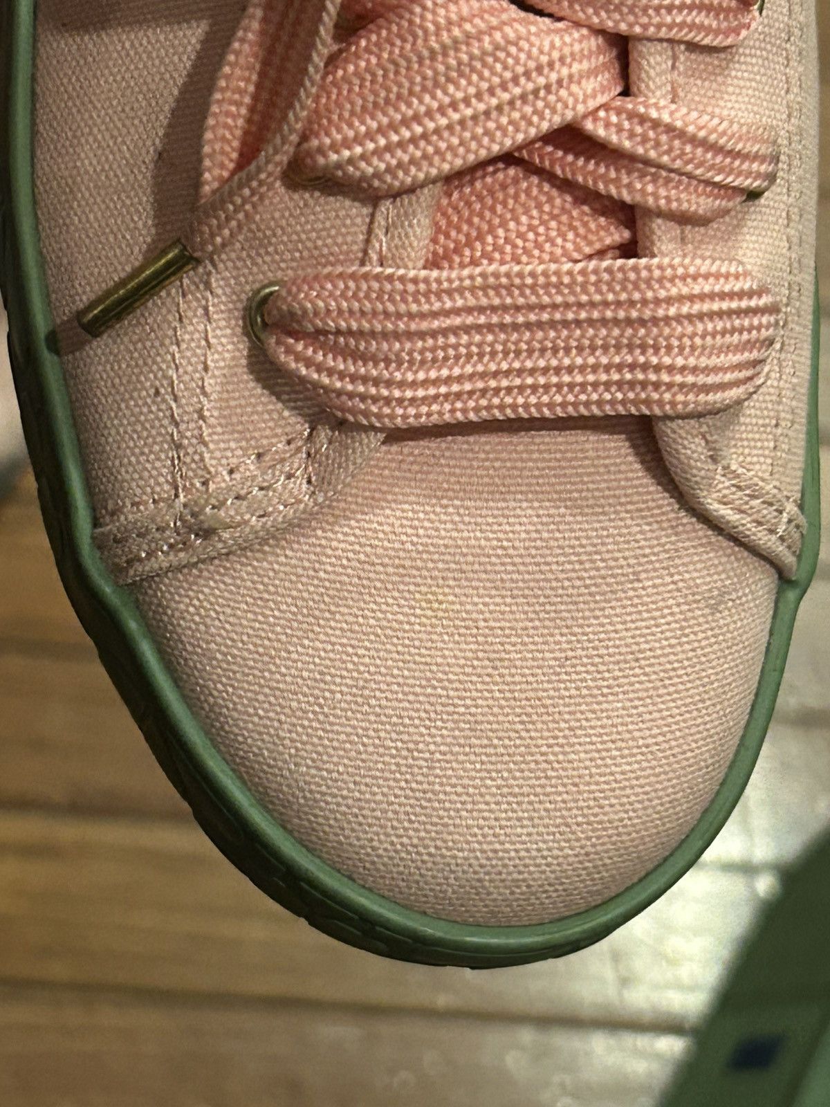 Kate Spade Keds X Kate Spade Pink & Green Sneakers Size US 8.5 / IT 38.5 - 8 Thumbnail