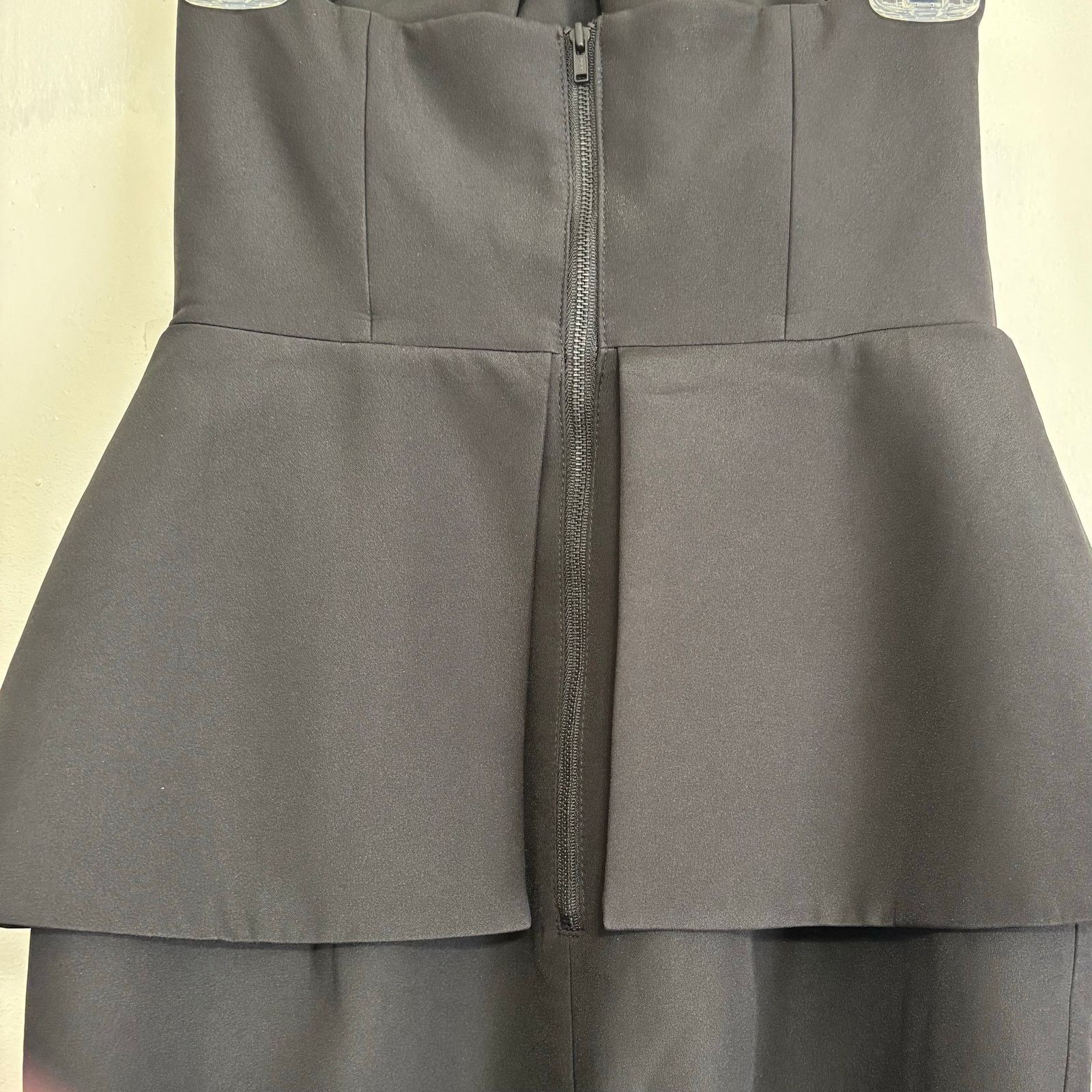 Other Finders Keepers Black Strapless Peplum Pencil Dress Size S Size S / US 4 / IT 40 - 4 Thumbnail