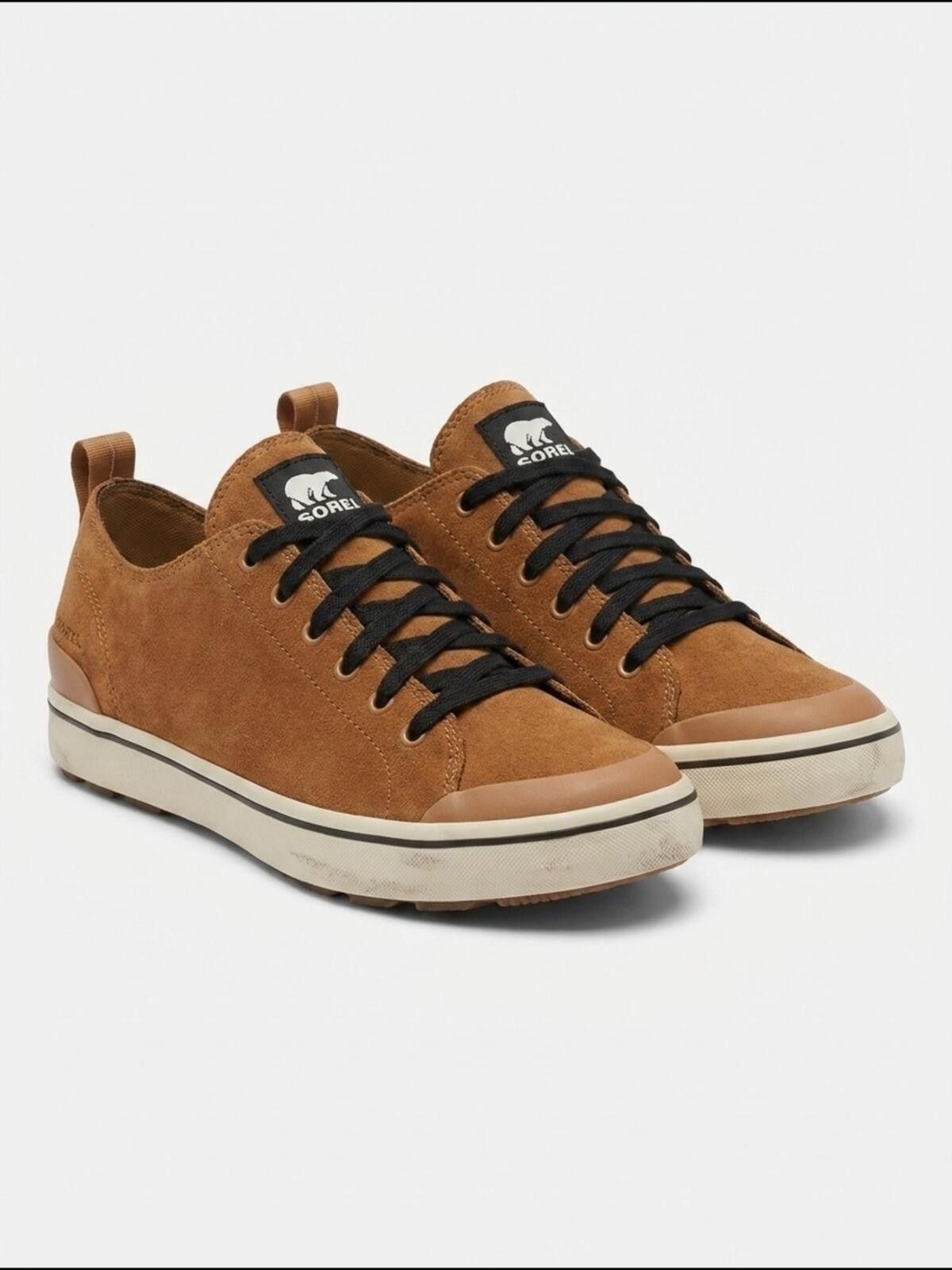 SOREL Sorel Men's Suede Low-Top Sneakers in Tan with Black Laces Size US 12 / EU 45 - 1 Thumbnail