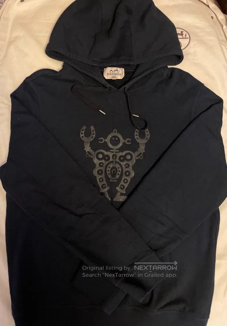 Hermes Hermes Knit Hooded Sweatshirt (Chest Mechanical Series) Size US M / EU 48-50 / 2 - 3 Thumbnail
