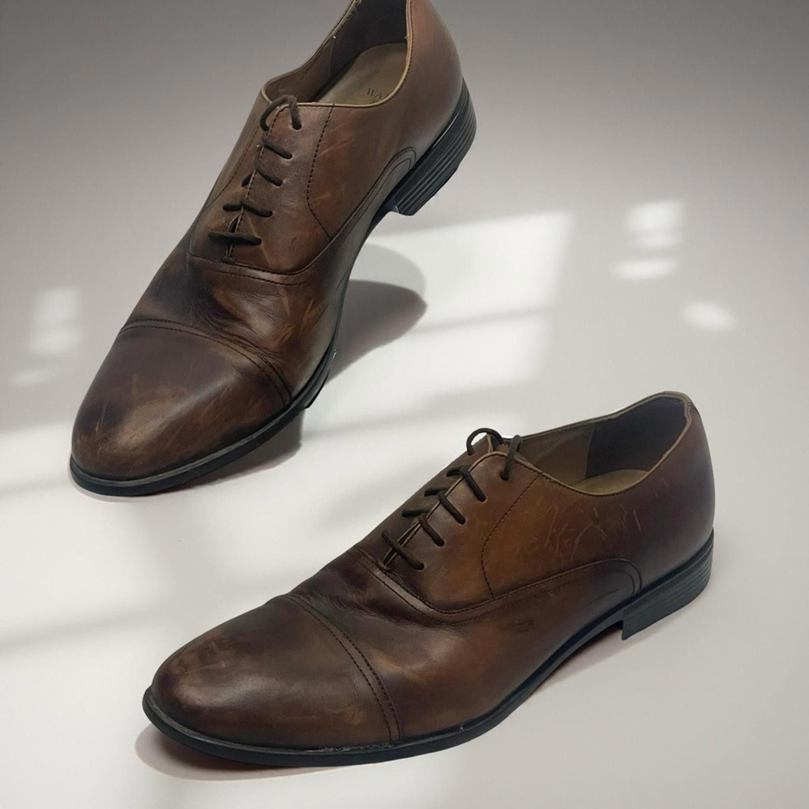 Warfield & Grand Warfield & Grand Dark Brown Leather Oxfords in size 12 Size US 12 / EU 45 - 1 Thumbnail