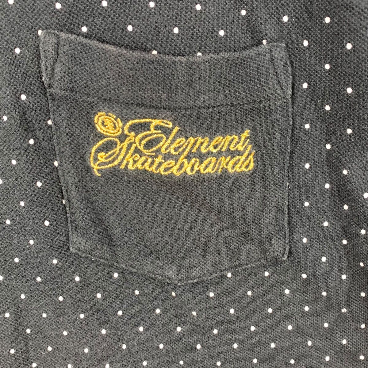 Element Vintage ELEMENT SKATEBOARD Polka Dot Embroidered Polo Tee Size US XL / EU 56 / 4 - 3 Thumbnail