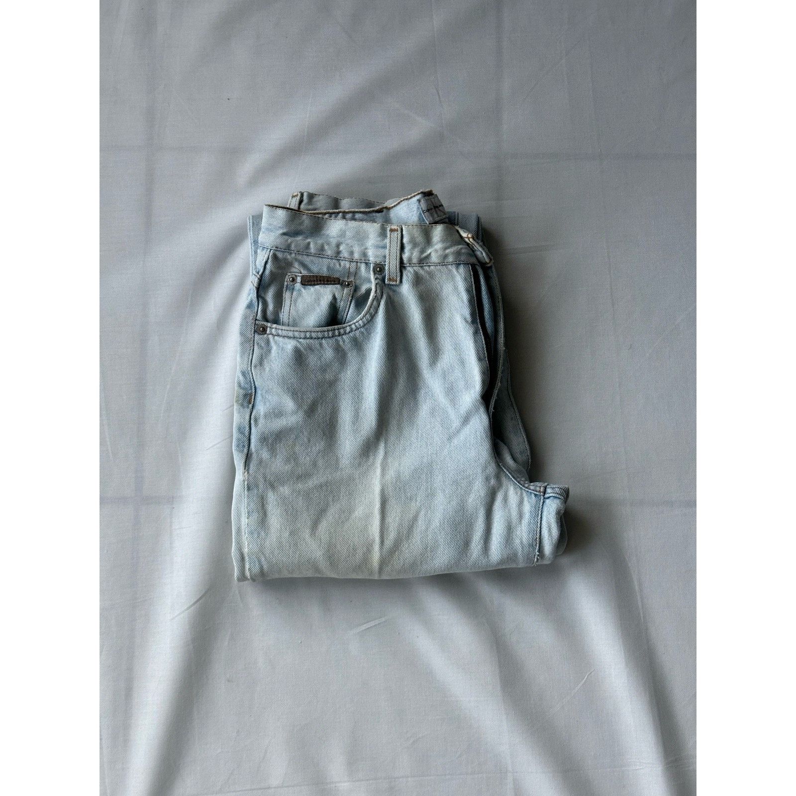 Calvin Klein Calvin Klein Jeans W 8 Blue Denim Distressed Straight Leg Size 30" / US 8 / IT 44 - 1 Thumbnail