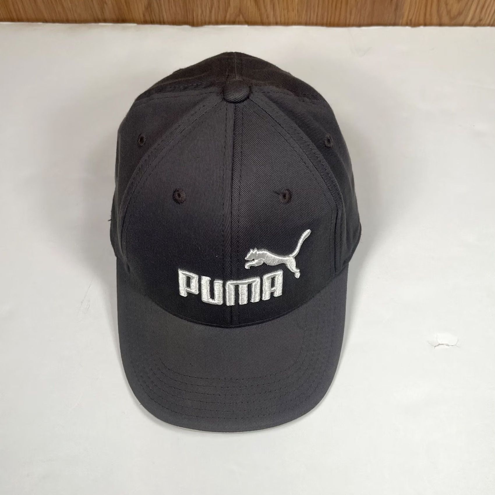 Puma PUMA Embroidered Stretch Fitted Baseball Hat Cap Adult Size L/XL Solid Gray Size ONE SIZE - 2 Thumbnail