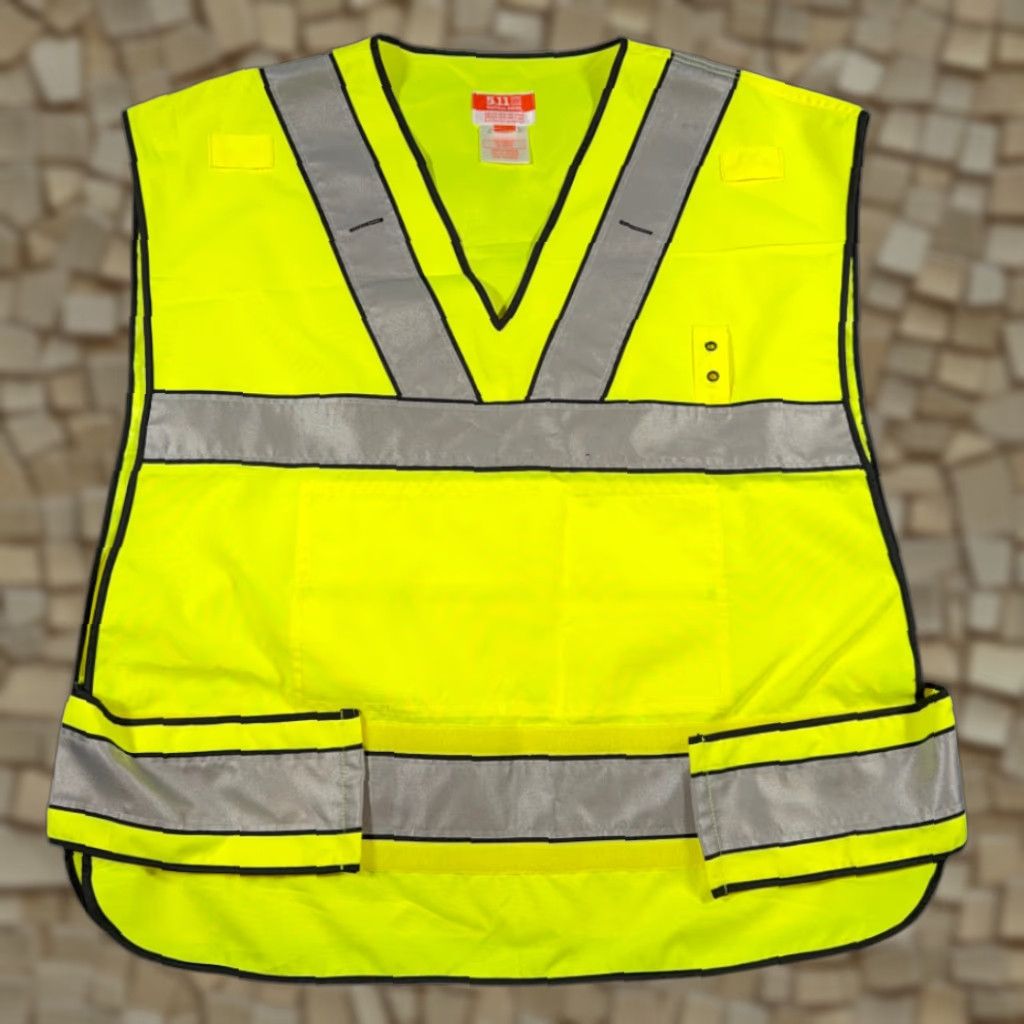Vintage VINTAGE 511 Tactical Vest Adult LARGE Yellow Reflective Workwear Outdoor Size US L / EU 52-54 / 3 - 1 Thumbnail