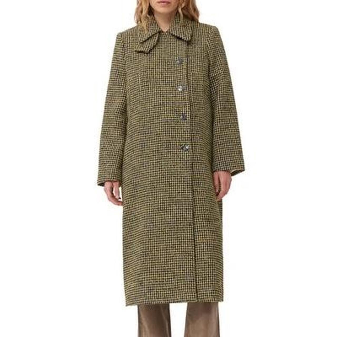 Ganni Ganni wool houndstooth coat Size M / US 6-8 / IT 42-44 - 2 Thumbnail