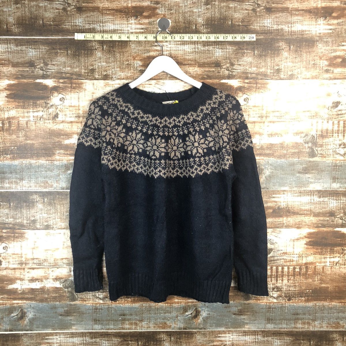 Homespun Knitwear Iso Laine Blue navajo Knitwear #A2270 Size M / US 6-8 / IT 42-44 - 1 Thumbnail