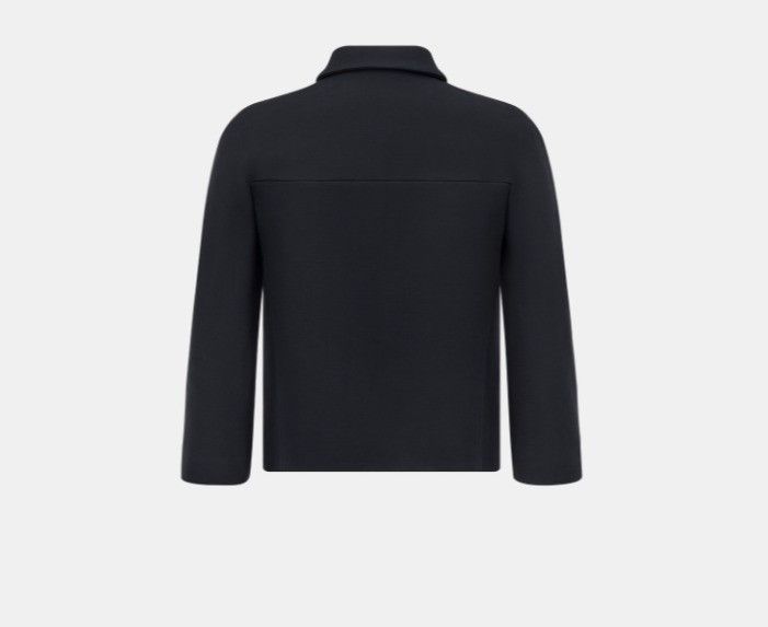 Dior o1w1db10425 221V07A1 Cropped Jacket in Black Size L / US 10 / IT 46 - 2 Thumbnail