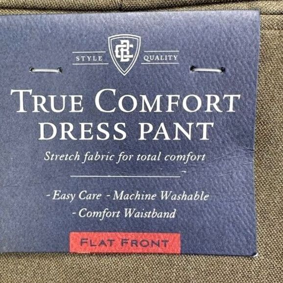 Croft & Barrow VINTAGE Croft Barrow Dress Pants Men 36X32 Brown True Comfort Classic Fit Flat Front NEW Size US 36 / EU 52 - 2 Thumbnail