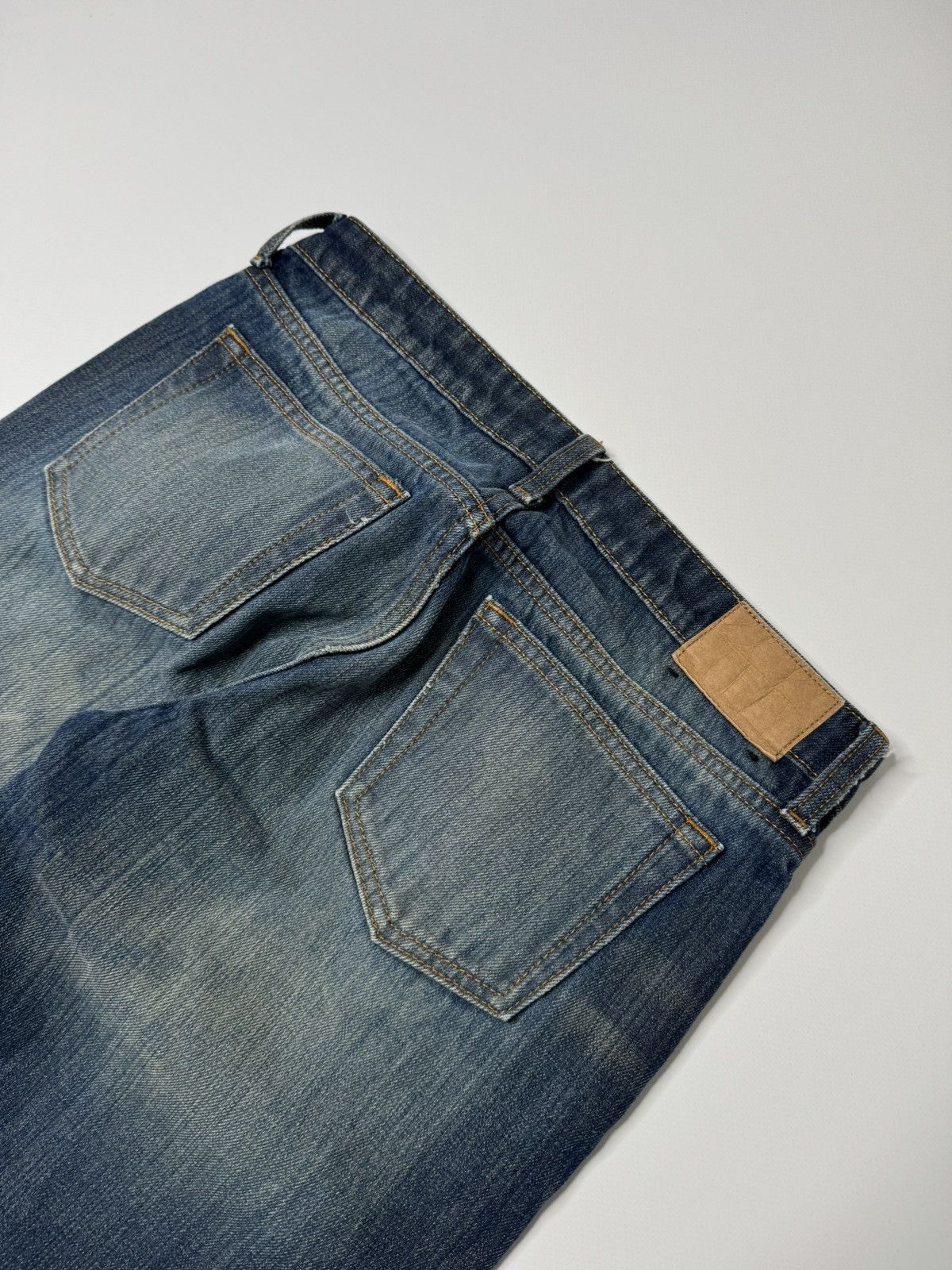 Weekday Blue navy washed jeans weekday arrow swag skater sk8 baggy Size 30" / US 8 / IT 44 - 3 Thumbnail