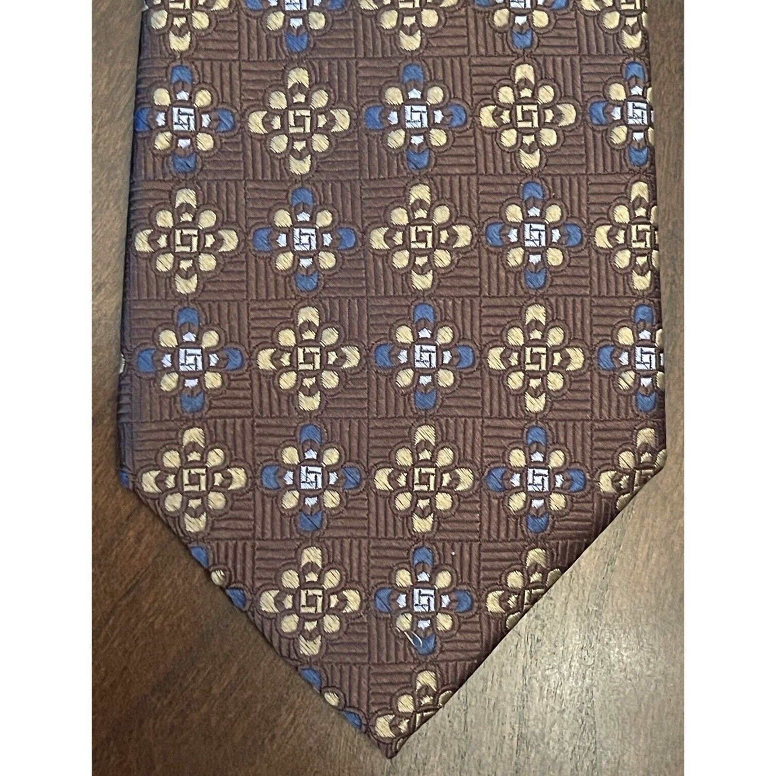 Other Forsyth Of Canada Brown Blue Hand Made Silk Made In China Size ONE SIZE - 1 Thumbnail