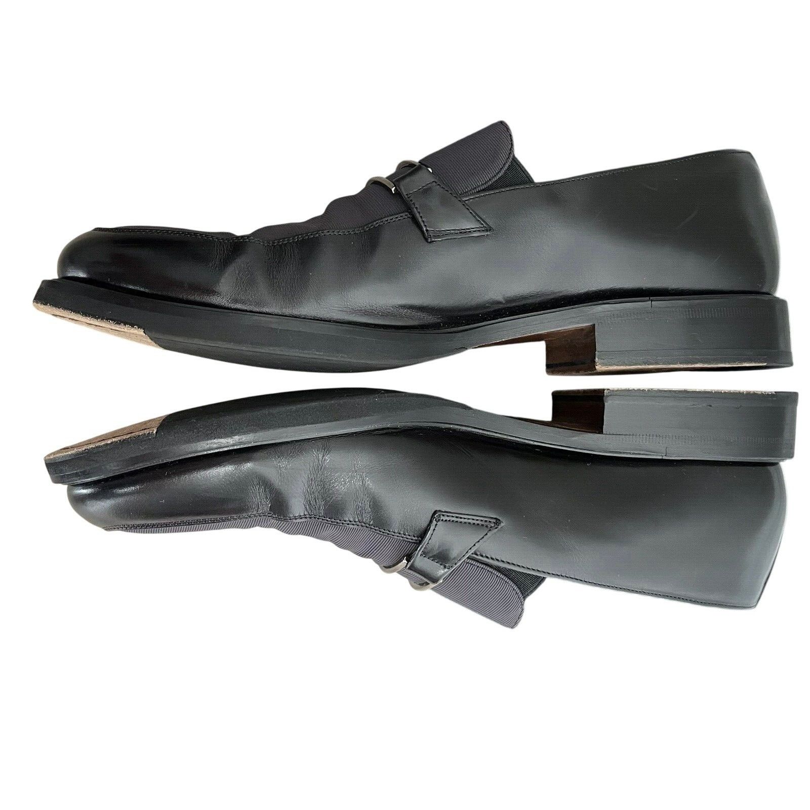 Designer × Vintage Paolo De Marco Leather Buckle Loafers Shoes HANDEMADE Spain Size US 11.5 / EU 44-45 - 2 Thumbnail